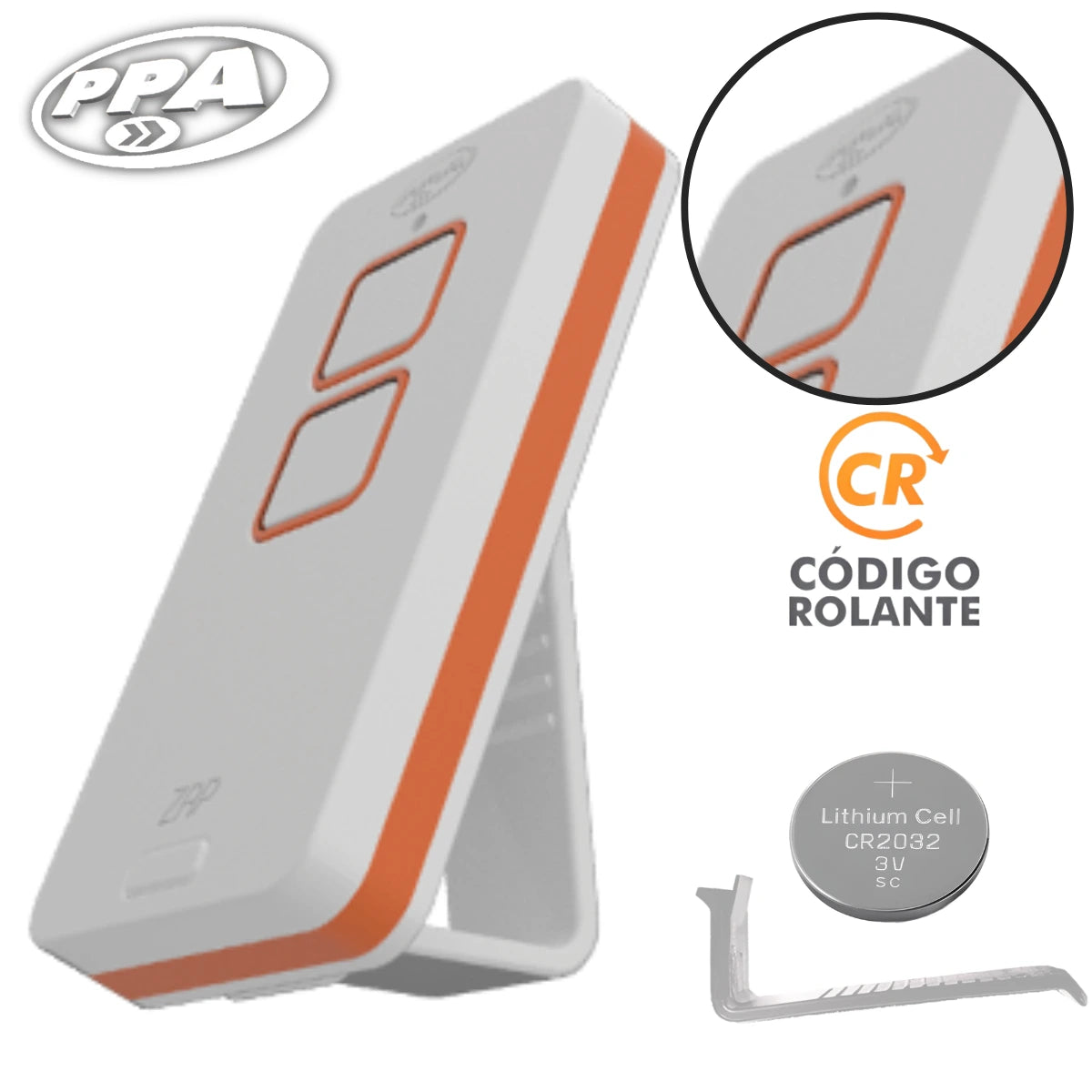 Control Remoto Zap Blanco Naranja
