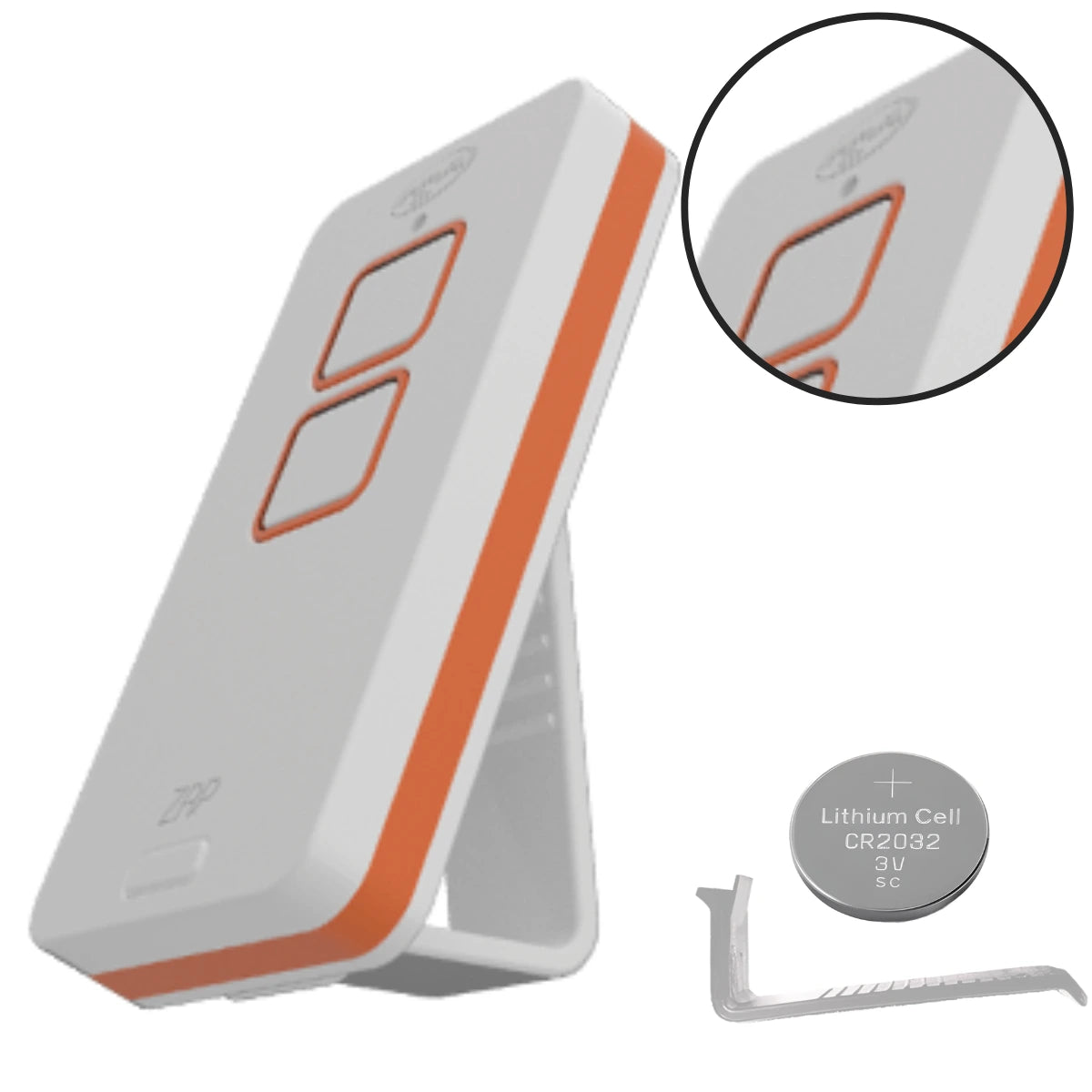 Control Remoto Zap Blanco Naranja