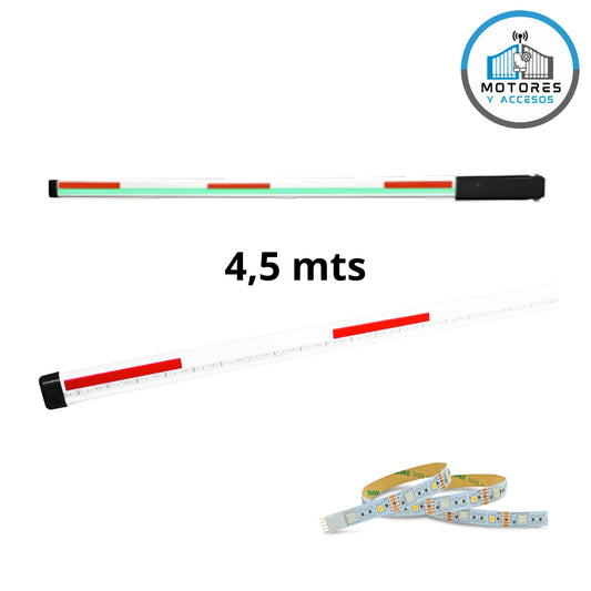 Asta Slim Led Barrera Automática K10 De 4.5 Metros