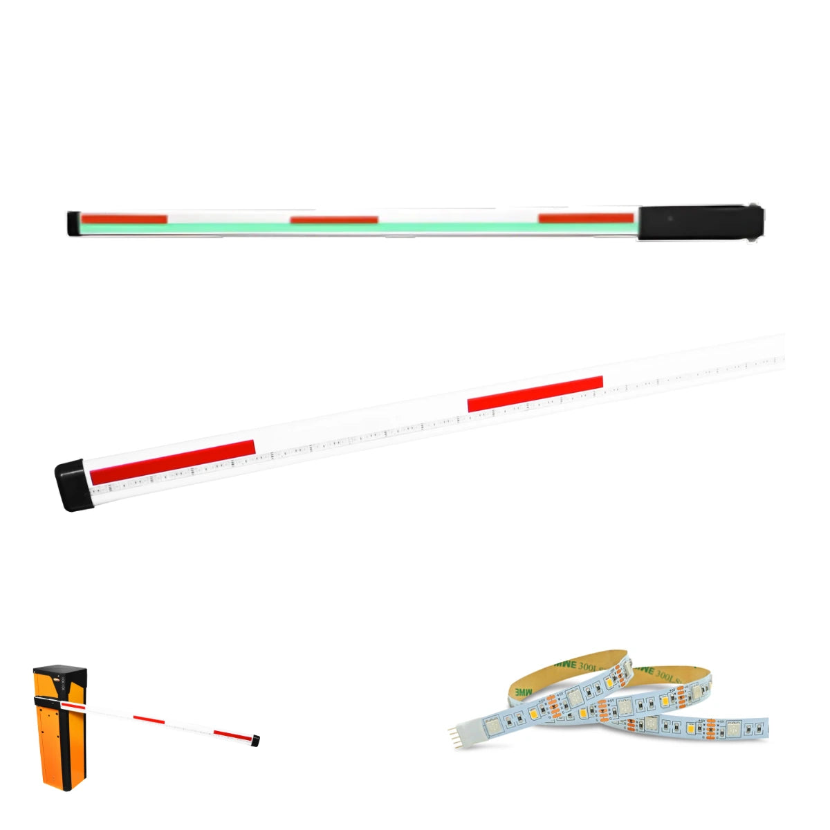 Asta Slim Led Barrera Automática K10 De 4.5 Metros