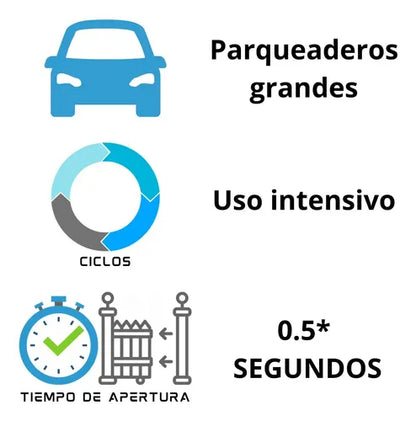 Talanquera Vehicular, Barrera Automática Barrier Sin Asta (Blanco)