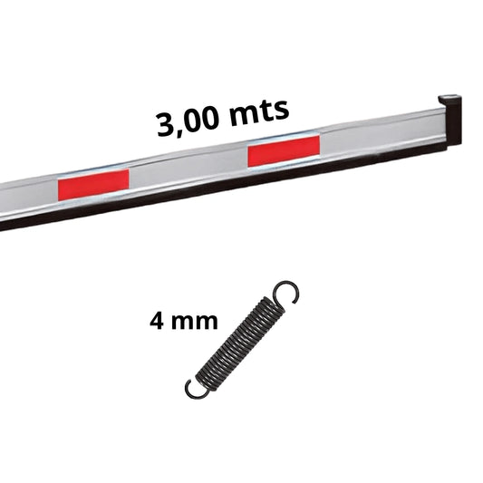 Asta De Barrera Automática O Talanquera 3mt Aluminio Ppa