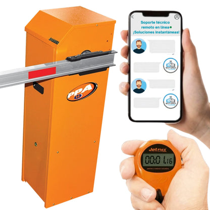 Talanquera Vehicular, Barrera Automática Barrier Sin Asta (Naranja)