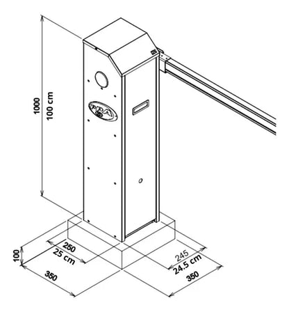 Talanquera Vehicular, Barrera Automática K1 Jetflex Sin Asta