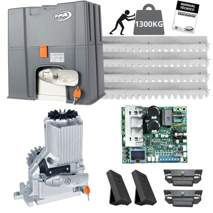 Motor Portón Corredizo Dz 1300kg Ind Jetflex Ppa