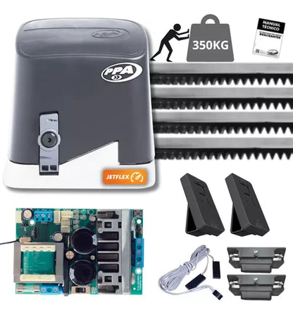 Motor Rápido Para Puerta Corrediza Dz Home 350kg Jetflex Ppa