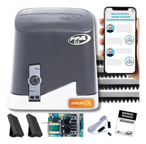 Motor Rápido Para Puerta Corrediza Dz Home 350kg Jetflex Ppa