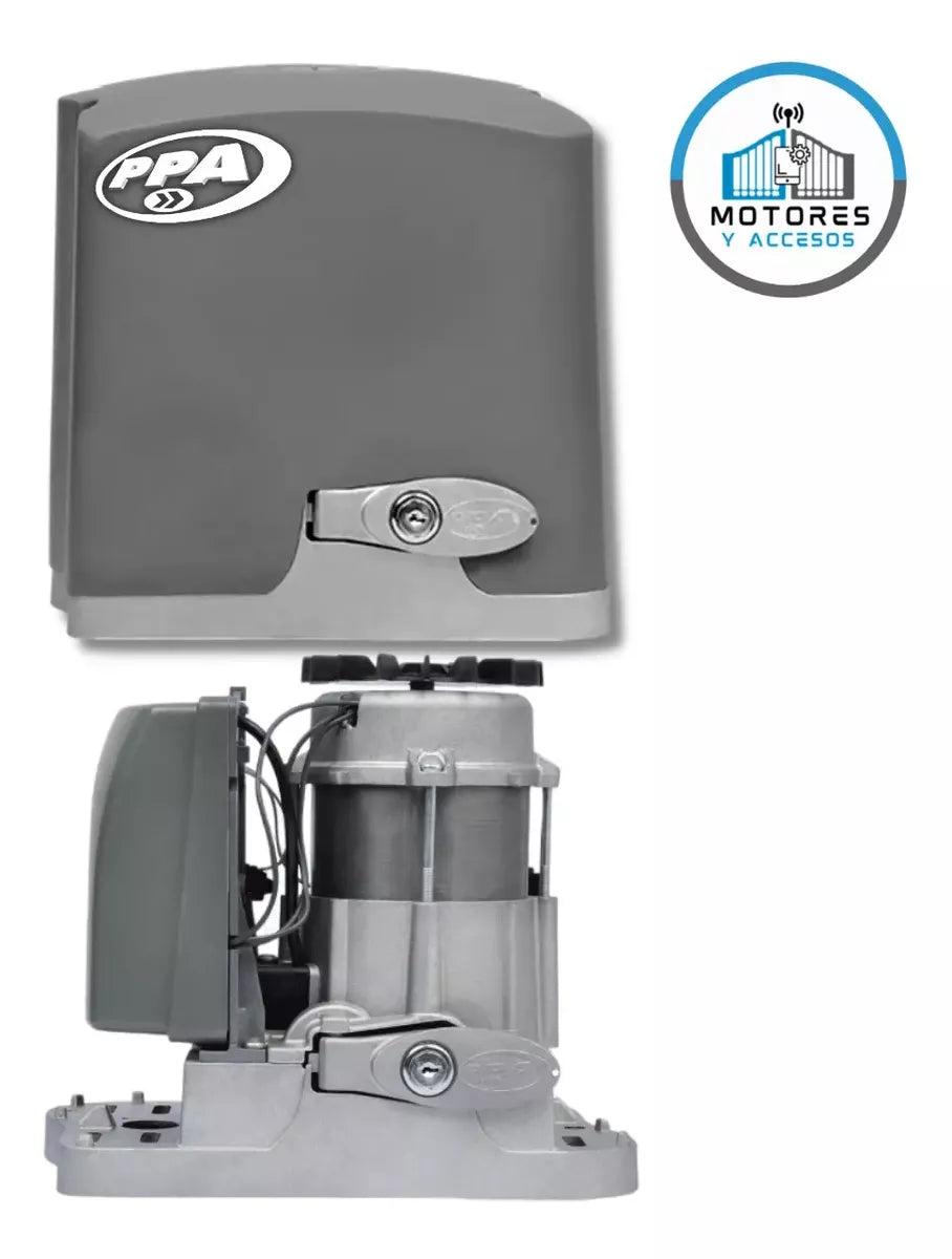 Equipo motor PPA DZ Rio 700 Monofásico para portones corredizos, capacidad de 700 kg.