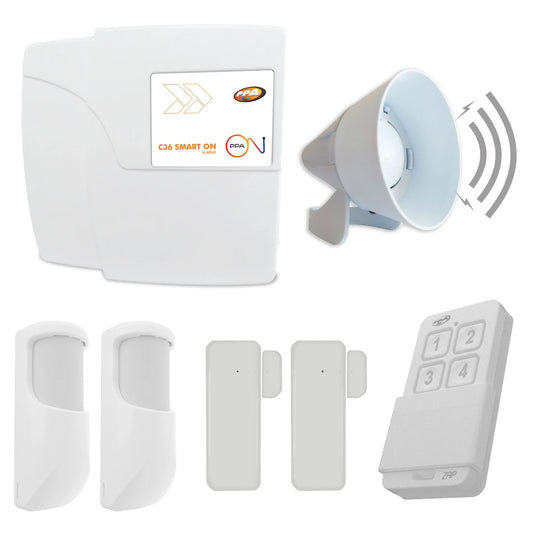 Kit Alarma Para Casa Inalámbrica Ppa Blanco