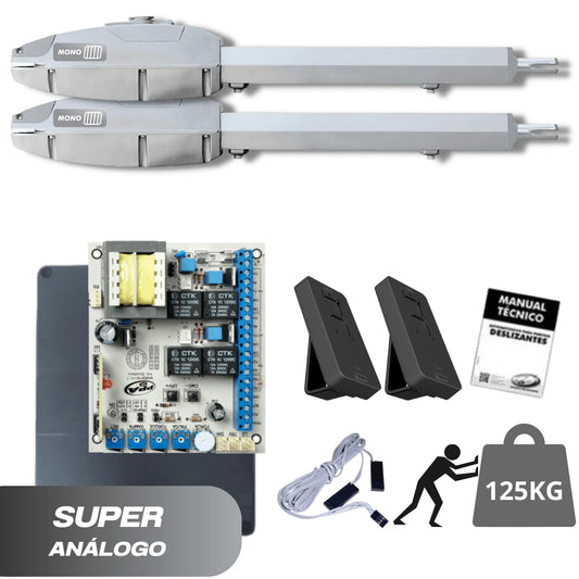 Motor Puerta Batiente Pivo Sk Super Monofásico (Doble hoja)